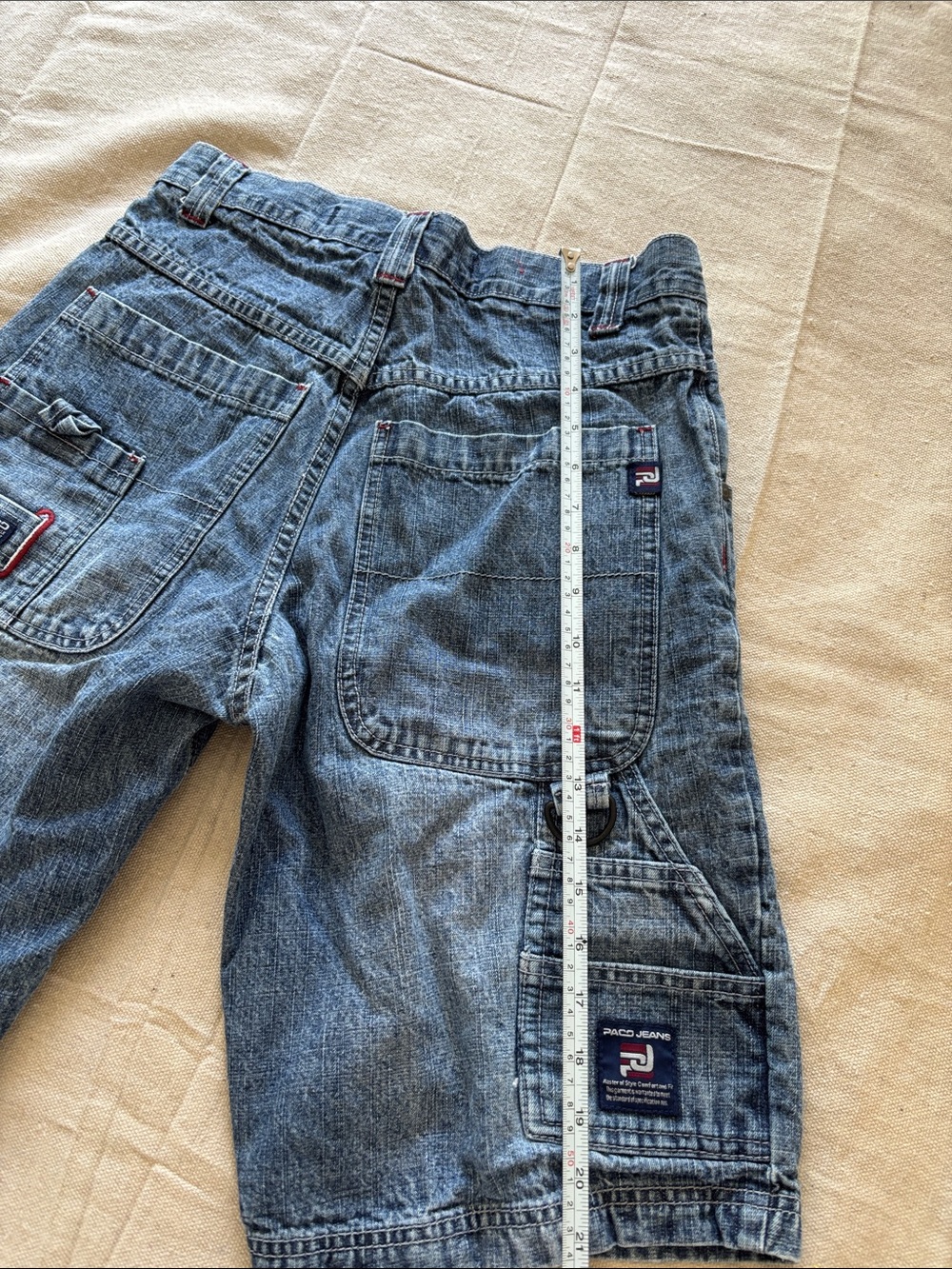 Pacific jeans Men's Denim Cargo Shorts - 29 - Picture 4 of 10